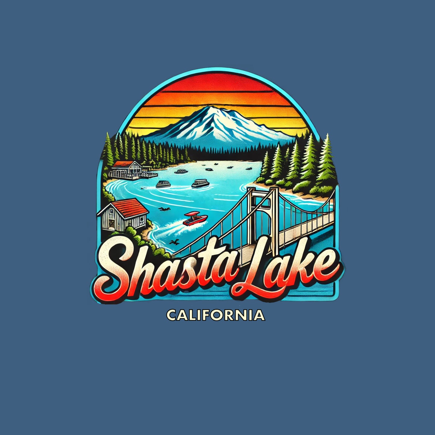 Shasta Lake Throwback - Unisex Hoodie